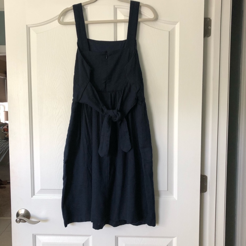LOFT Outlet Navy Blue Cotton Dress